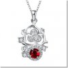 YP6712632 Silver Plated Colorful Zircon Necklace