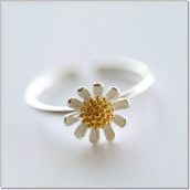 SJ157745 New 925 Sterling Silver (sunflowers Ring With Free Size) Adjustable mixed batch of wholesale silver jewelry rings