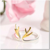 DGK163--Christmas S925 sterling silver deer necklace elk Korean jewelry fashion girl DGK163 Ring