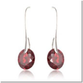 ZJ757523 Simple Quality Angel Tears high-grade zircon earrings wholesale jewelry-Red